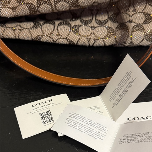 Coach Large Kisslock Frame Bag in Crystal Jacquard - Picture 9 of 9